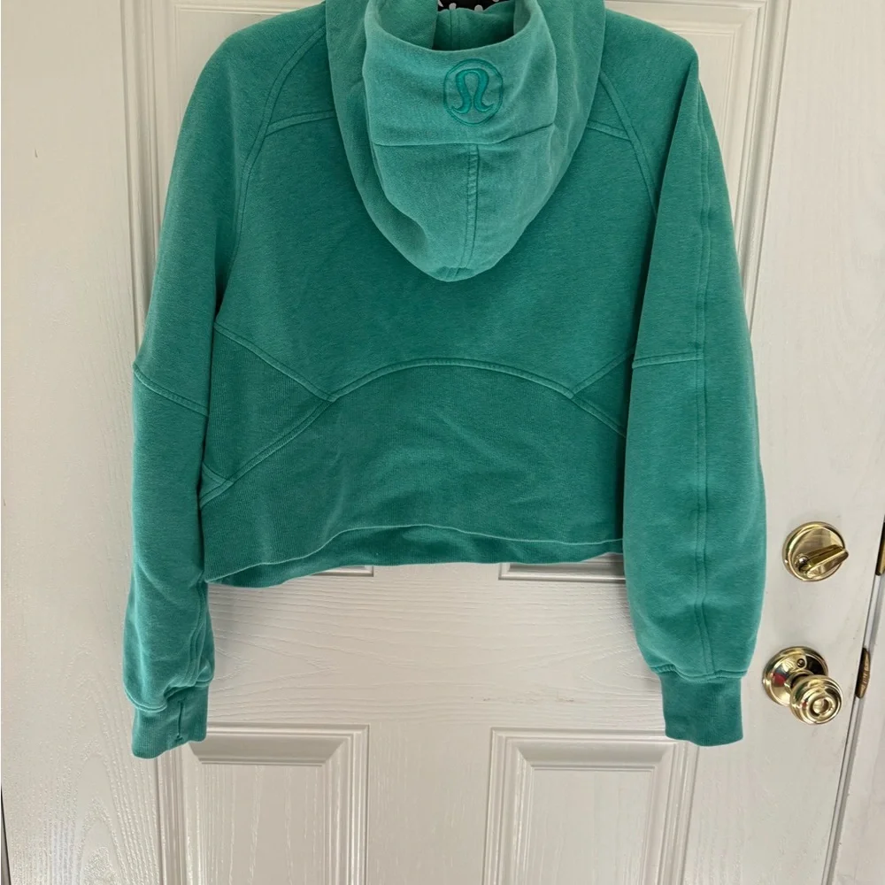 Lululemon green 1/2 zip scuba hoodie - Picture 5 of 6